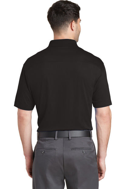 Custom Embroidered Port Authority Rapid Dry Mesh Polo. K573,Black