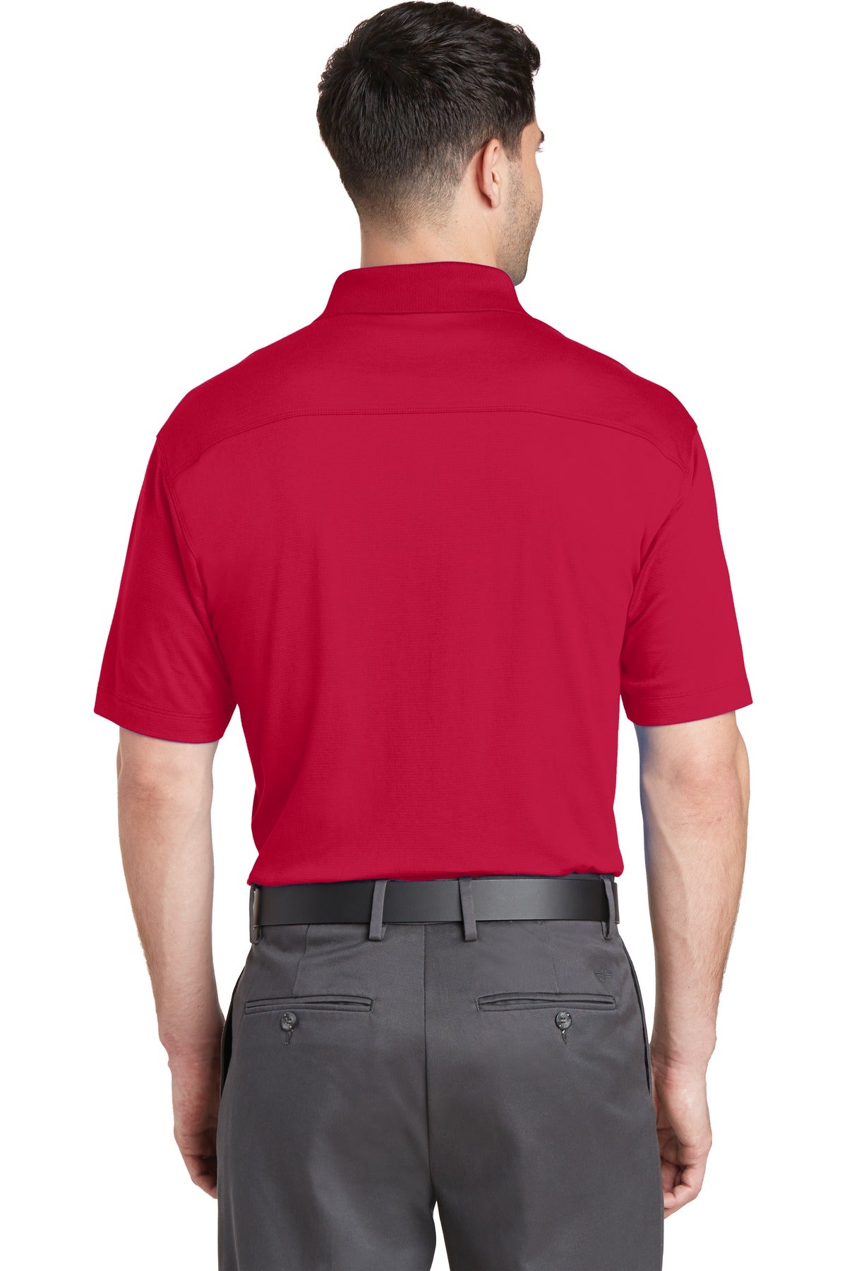 Custom Embroidered Port Authority Rapid Dry Mesh Polo. K573,Engine Red