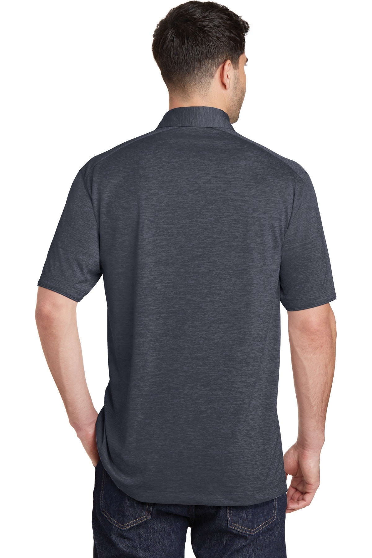 Custom Embroidered Port Authority Polos/Knits in Dark Grey