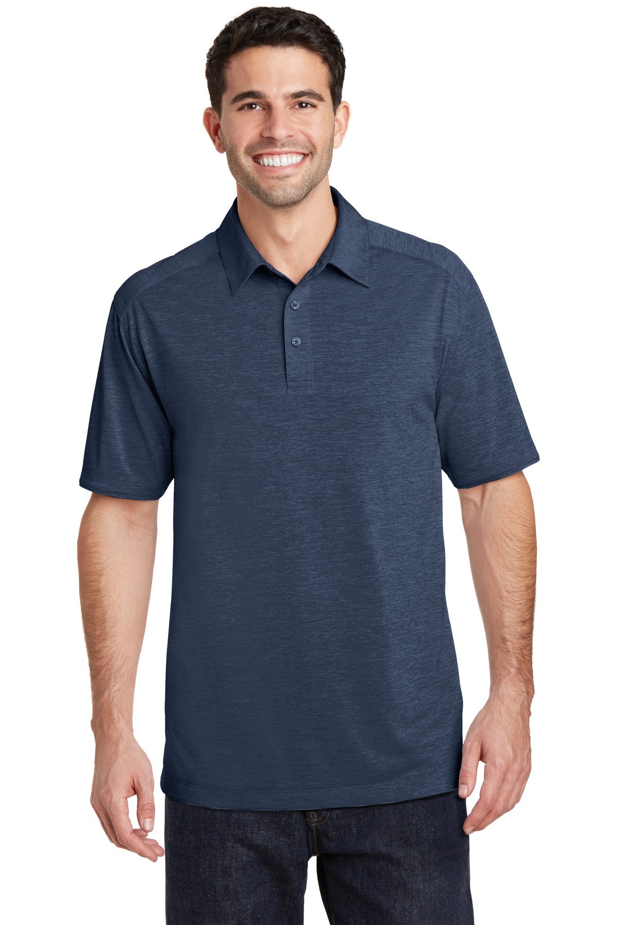 Custom Embroidered Port Authority Polos/Knits in Dress Blue Navy