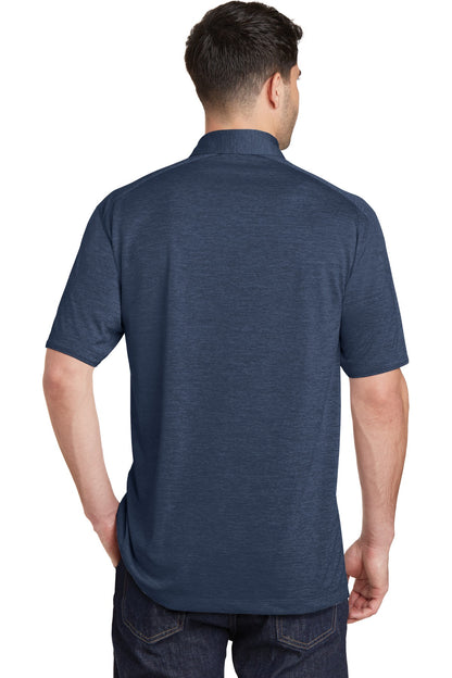 Custom Embroidered Port Authority Digi Heather Performance Polo. K574,Dress Blue Navy