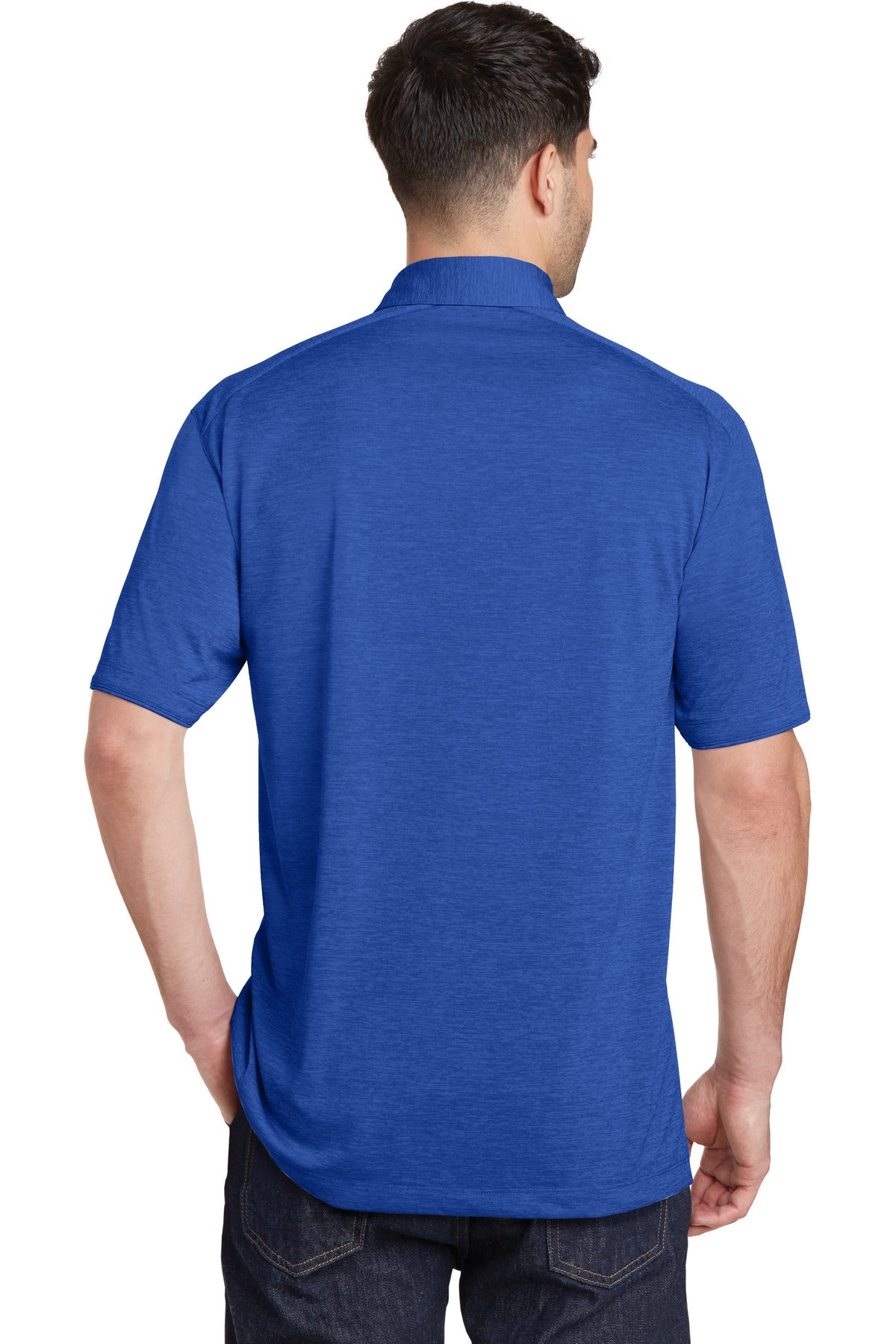 Custom Embroidered Port Authority Digi Heather Performance Polo. K574,True Royal