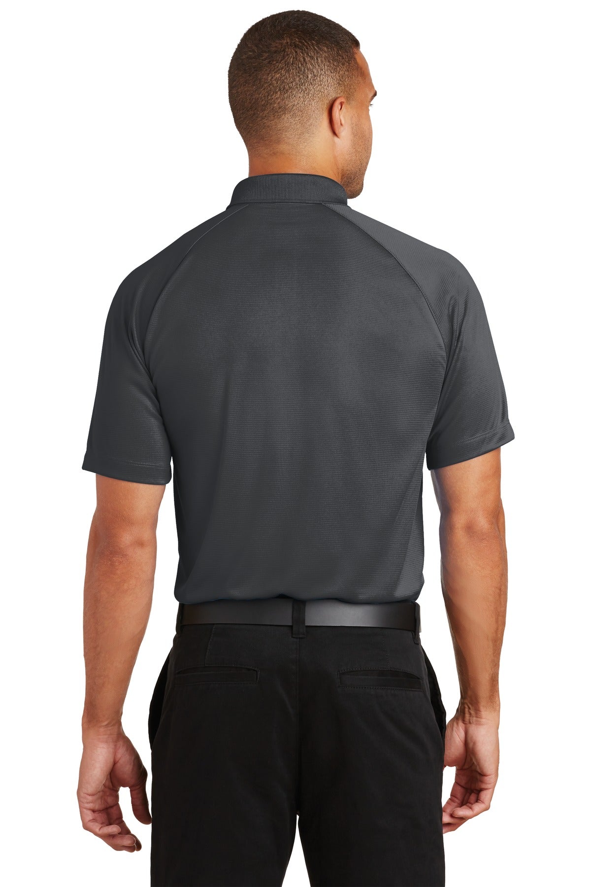 Custom Embroidered Port Authority Crossover Raglan Polo. K575,Battleship Grey