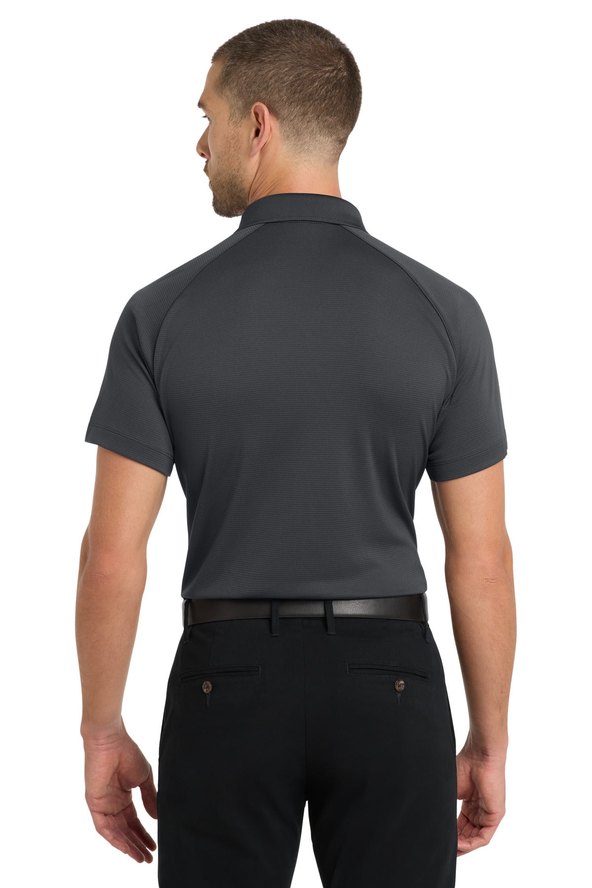 Custom Embroidered Port Authority Polos/Knits in Battleship Grey