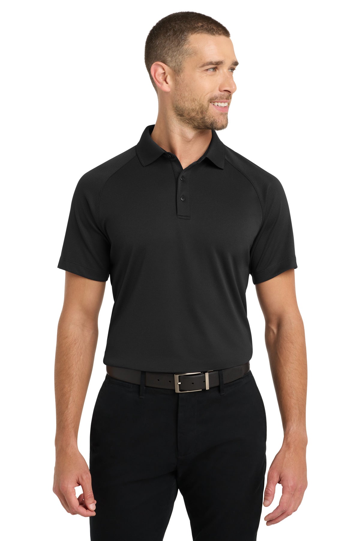 Custom Embroidered Port Authority Polos/Knits in Black