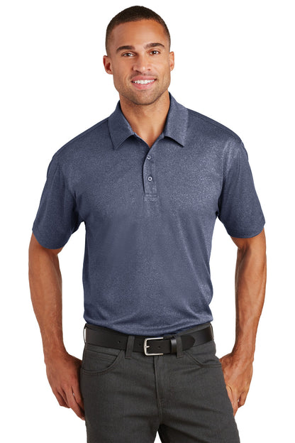 Custom Embroidered Port Authority Polos/Knits in True Navy Heather