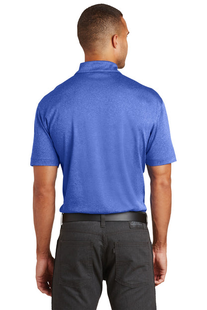 Custom Embroidered Port Authority Trace Heather Polo. K576,True Royal Heather
