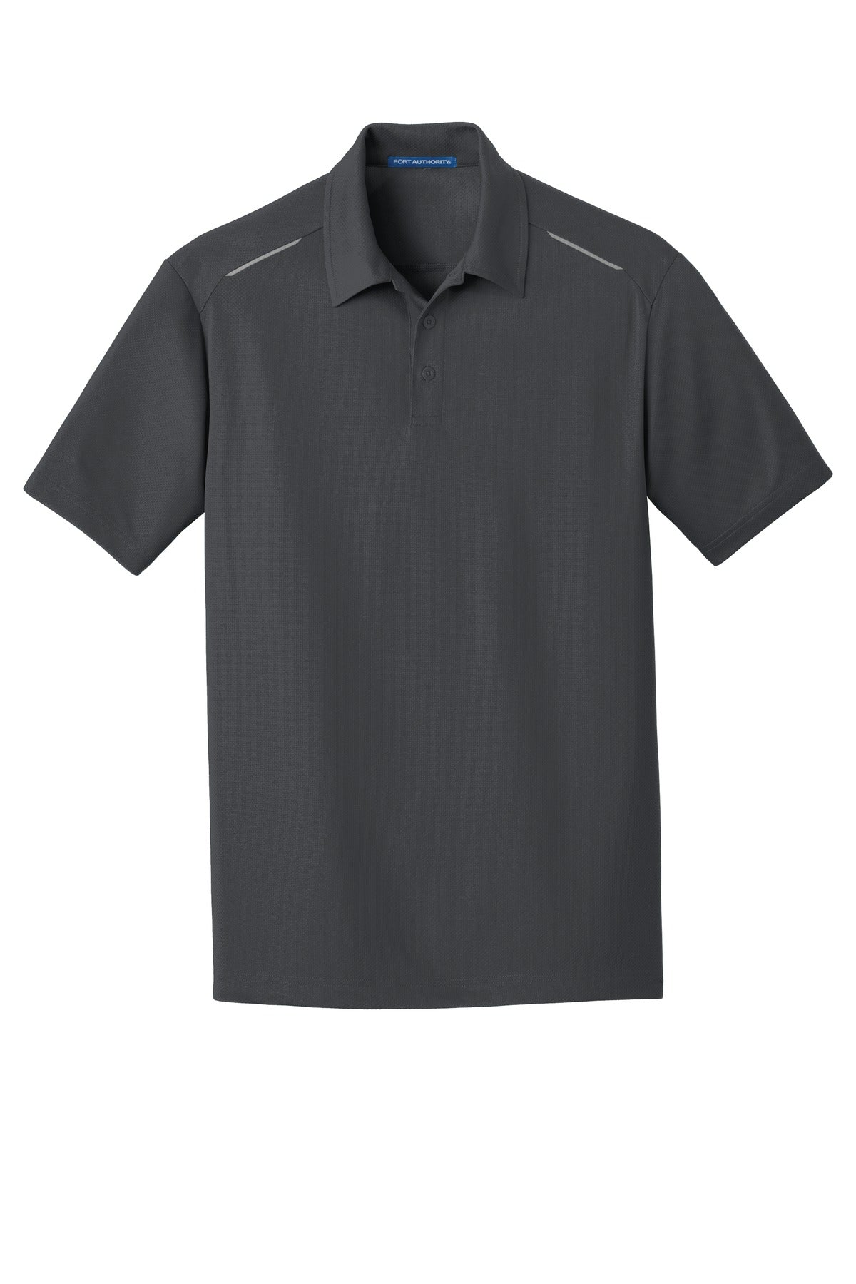 Custom Embroidered Port Authority Polos/Knits in Battleship Grey