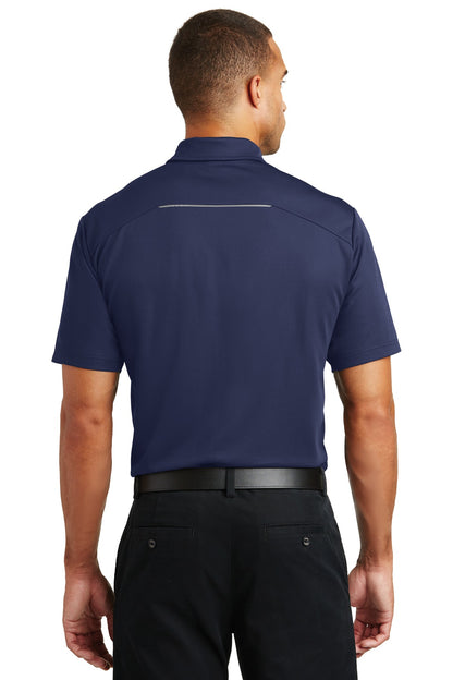 Custom Embroidered Port Authority Pinpoint Mesh Polo. K580,True Navy