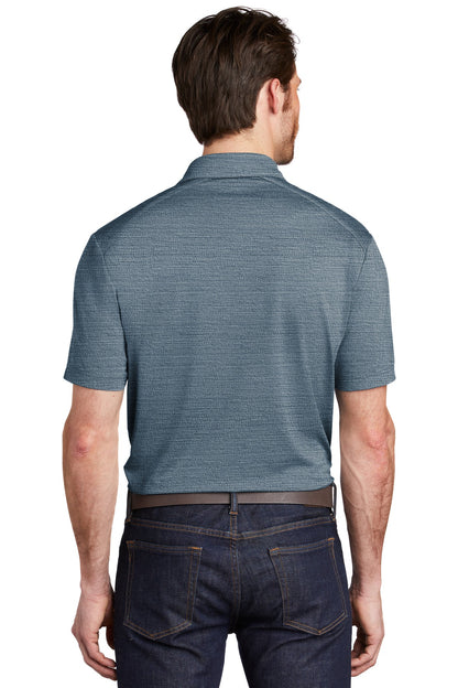 Custom Embroidered Port Authority  Stretch Heather Polo K583,Regatta Blue/ Gusty Grey