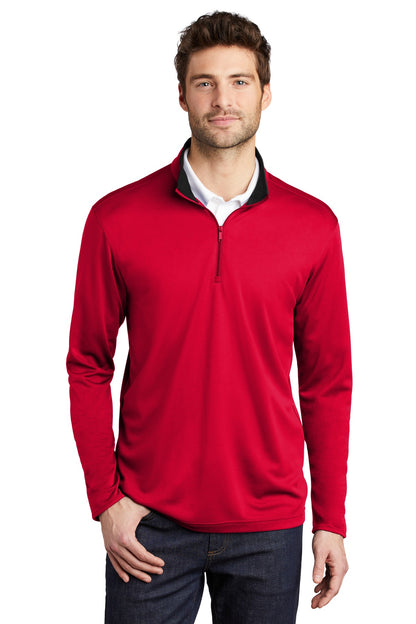 Custom Embroidered Port Authority Sweatshirts in Red/ Black
