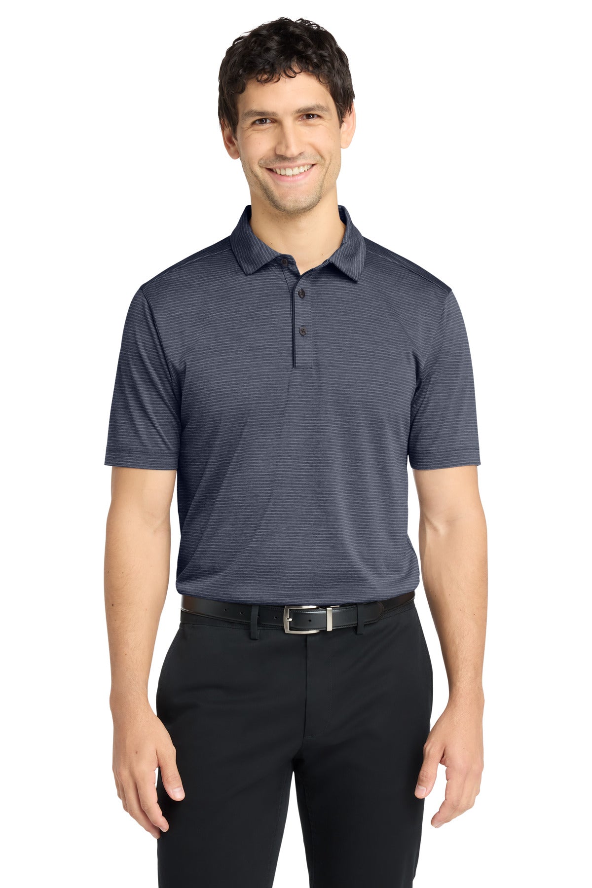 Custom Embroidered Port Authority Polos/Knits in River Blue Navy