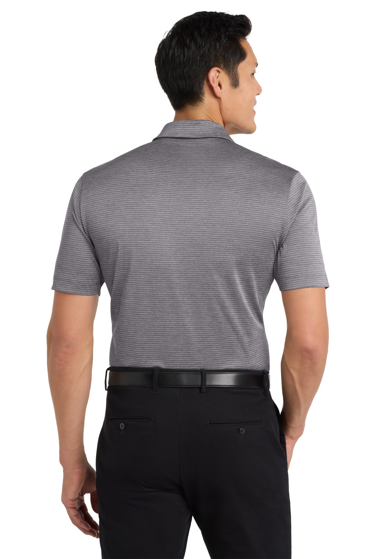 Custom Embroidered Port Authority  Shadow Stripe Polo. K585,Shadow Grey