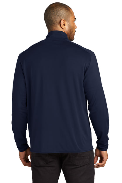 Custom Embroidered Port Authority Accord Stretch Fleece Full-Zip K595,Navy