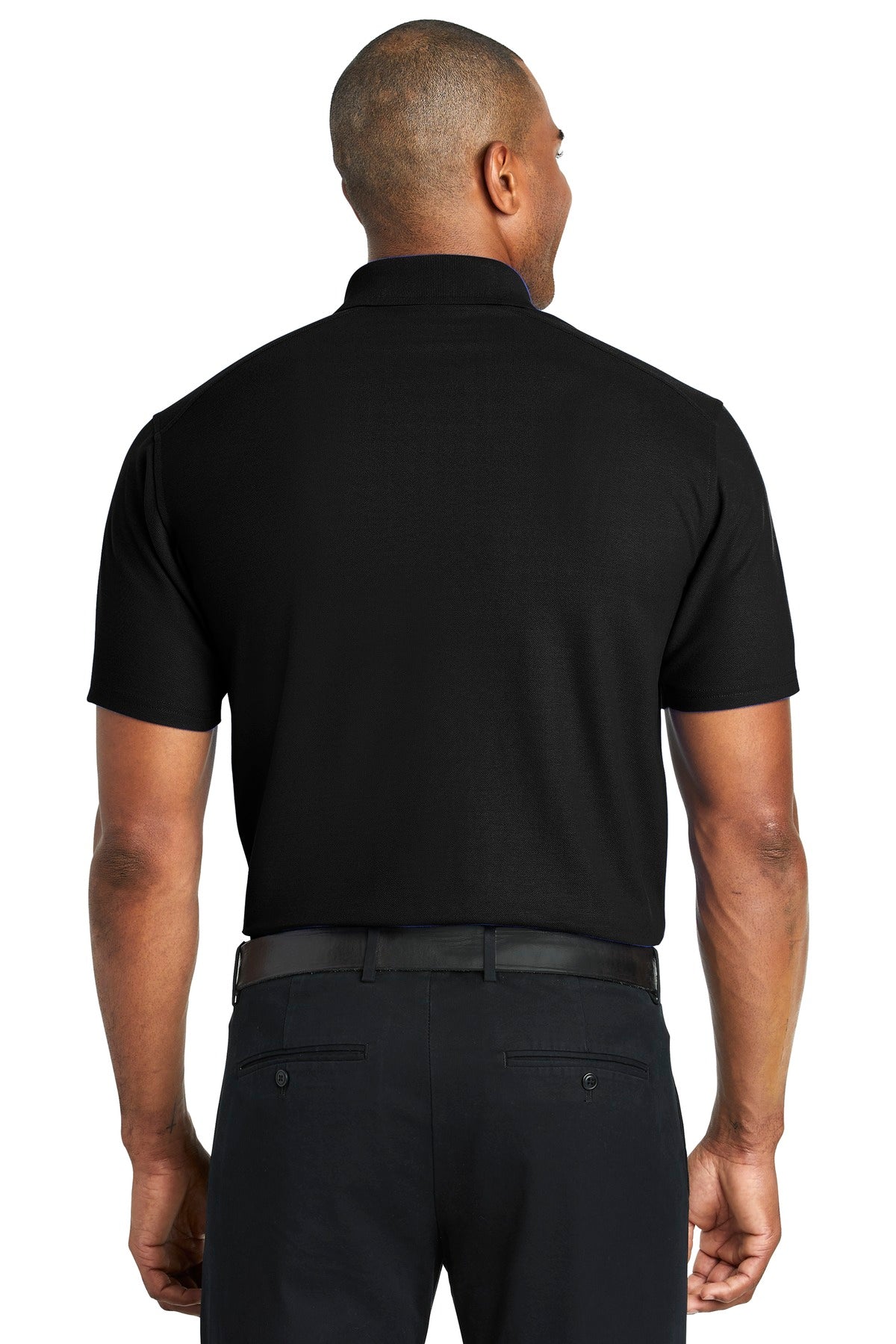 Custom Embroidered Port Authority  EZPerformance  Pique Polo. K600,Black