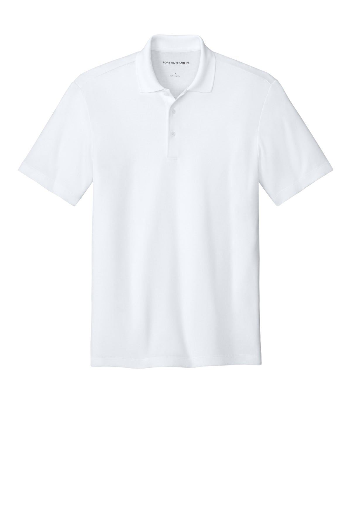 Custom Embroidered Port Authority Polos/Knits in White