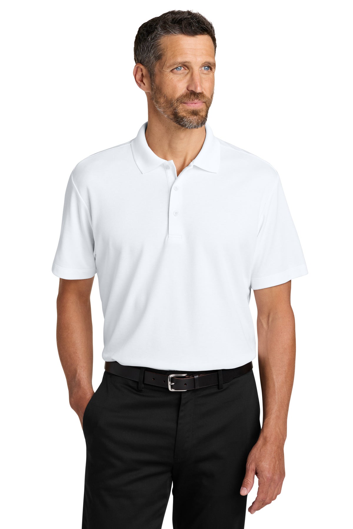 Custom Embroidered Port Authority Polos/Knits in White
