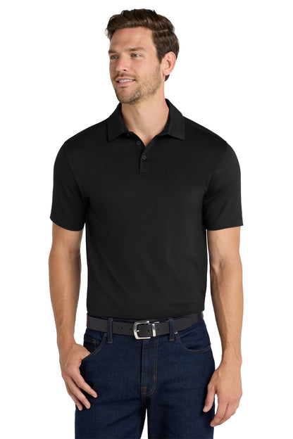 Custom Embroidered Port Authority Polos in Black