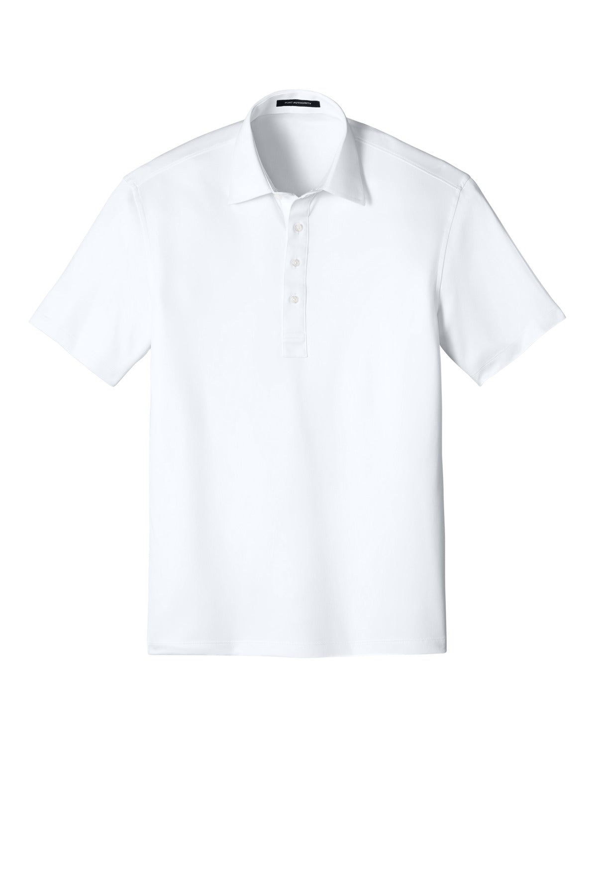 Custom Embroidered Port Authority Polos/Knits in White