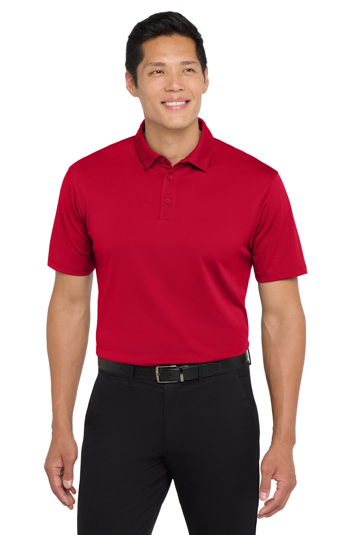 Custom Embroidered Port Authority Polos/Knits in Rich Red