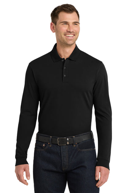 Custom Embroidered Port Authority Polos/Knits in Black