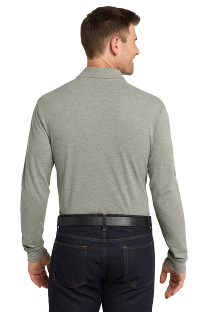 Custom Embroidered Port Authority Polos/Knits in Oxford Heather