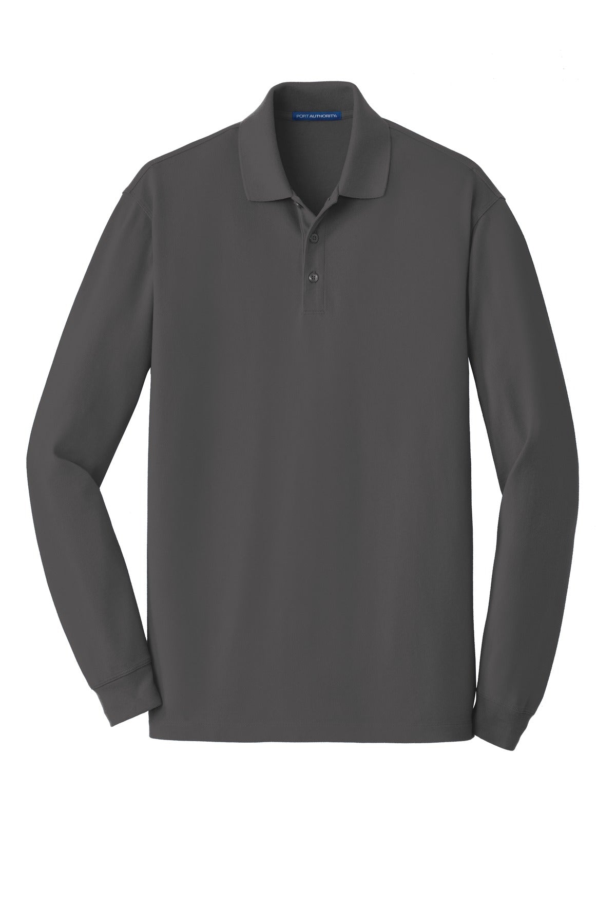 Custom Embroidered Port Authority Polos/Knits in Sterling Grey