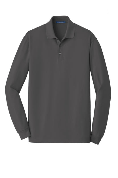 Custom Embroidered Port Authority Polos/Knits in Sterling Grey