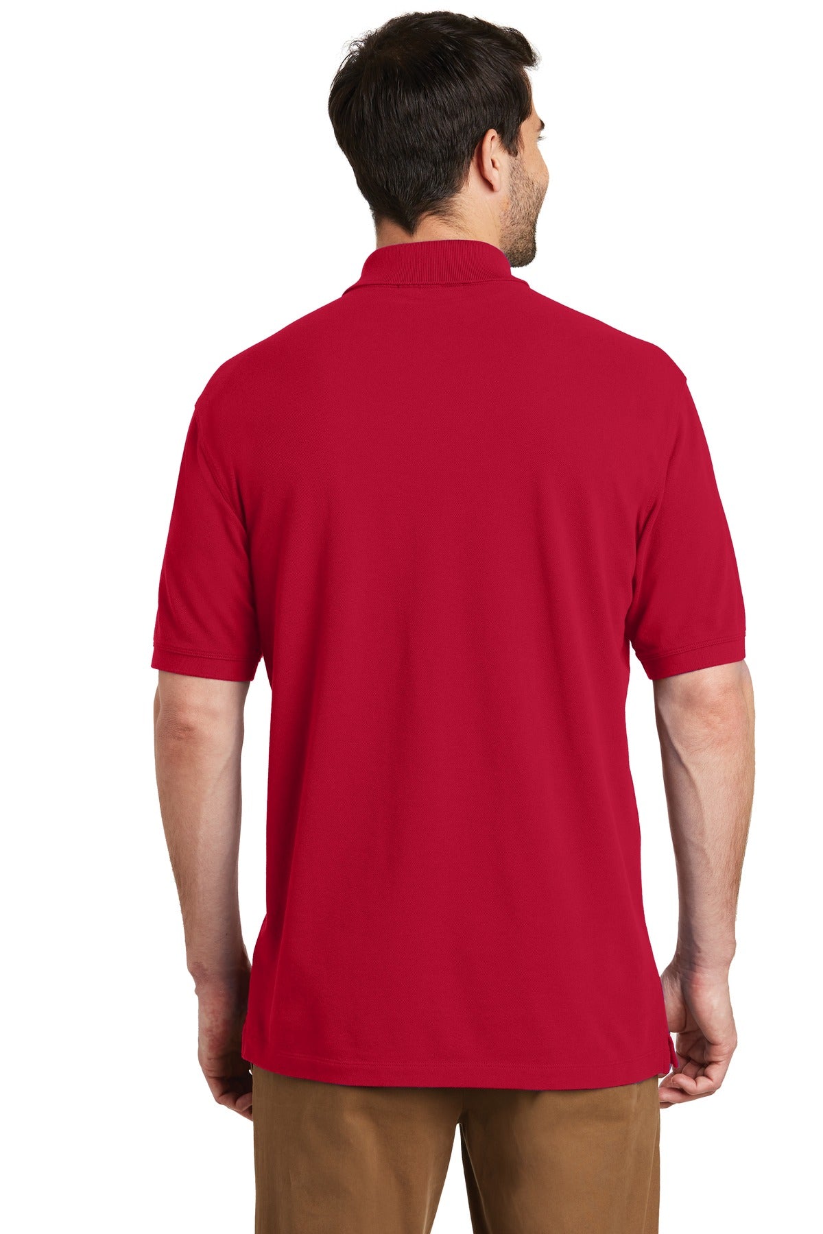 Custom Embroidered Port Authority EZCotton Polo. K8000,Apple Red