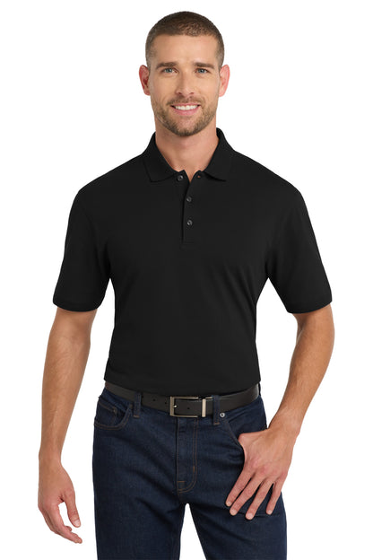 Custom Embroidered Port Authority Polos/Knits in Black