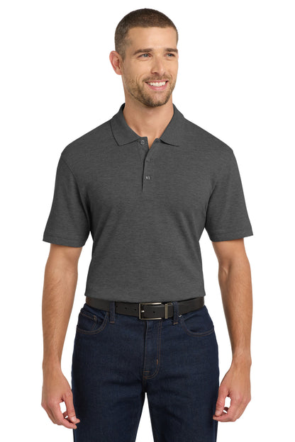 Custom Embroidered Port Authority Polos/Knits in Charcoal Heather