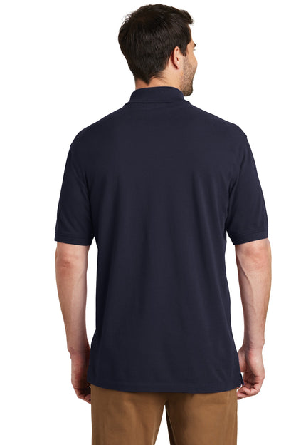 Custom Embroidered Port Authority EZCotton Polo. K8000,Navy
