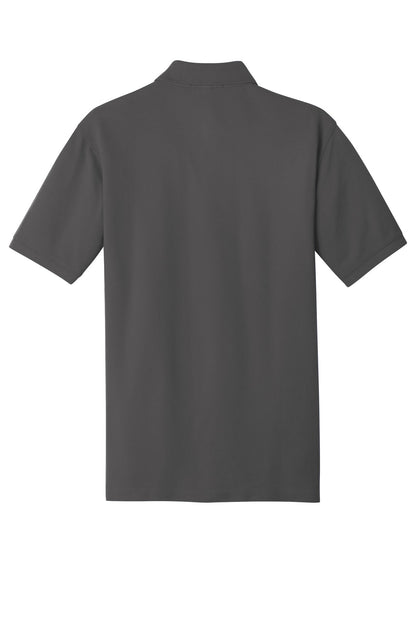 Custom Embroidered Port Authority Polos/Knits in Sterling Grey