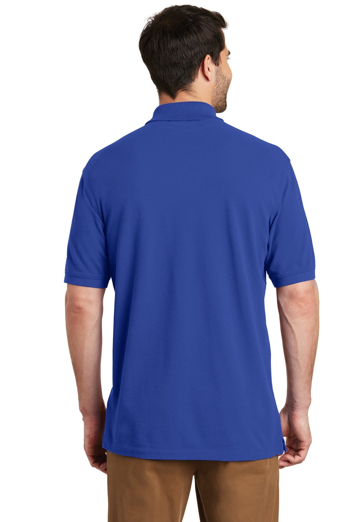 Custom Embroidered Port Authority EZCotton Polo. K8000,True Royal