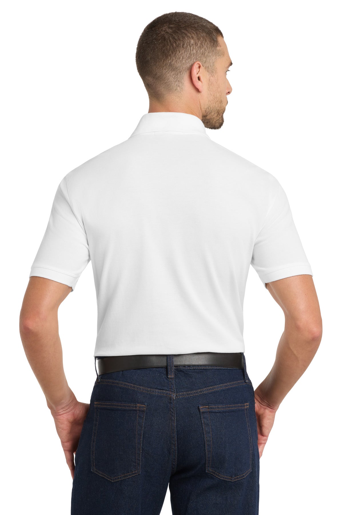 Custom Embroidered Port Authority Polos/Knits in White