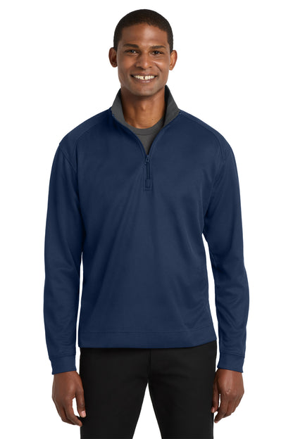 Custom Embroidered Port Authority Sweatshirts in Regatta Blue/ Iron Grey