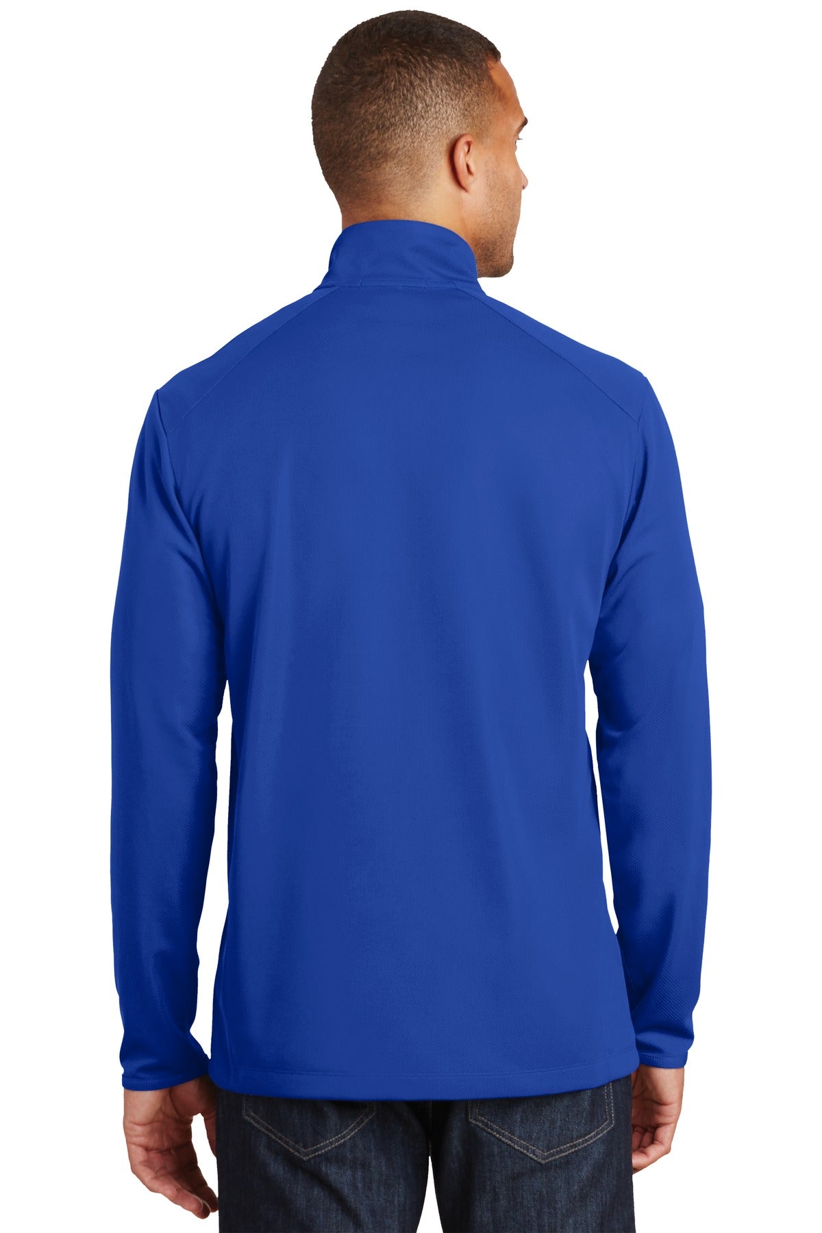 Custom Embroidered Port Authority Pinpoint Mesh 1/2-Zip. K806,True Royal