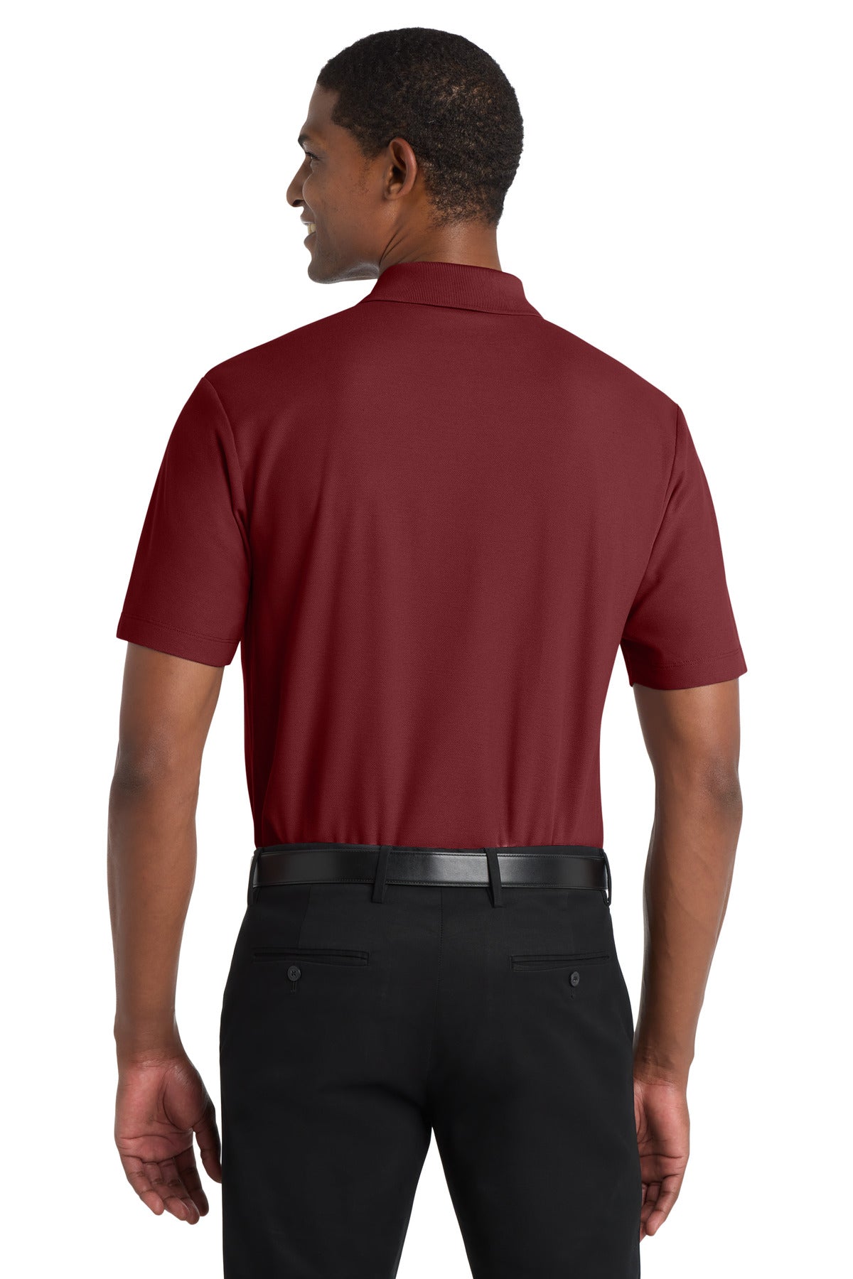 Custom Embroidered Port Authority Polos in Burgundy
