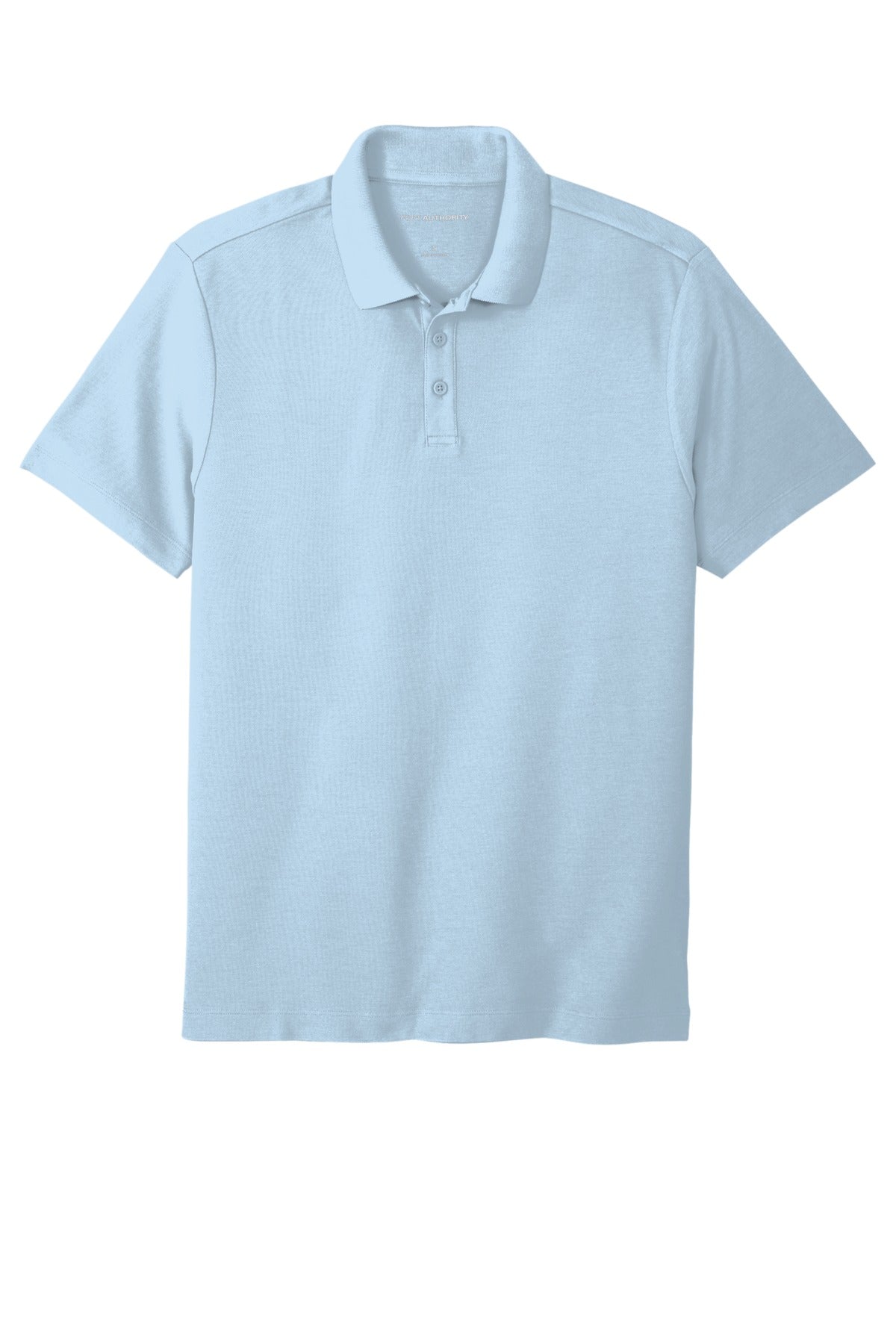 Custom Embroidered Port Authority Polos in Cloud Blue