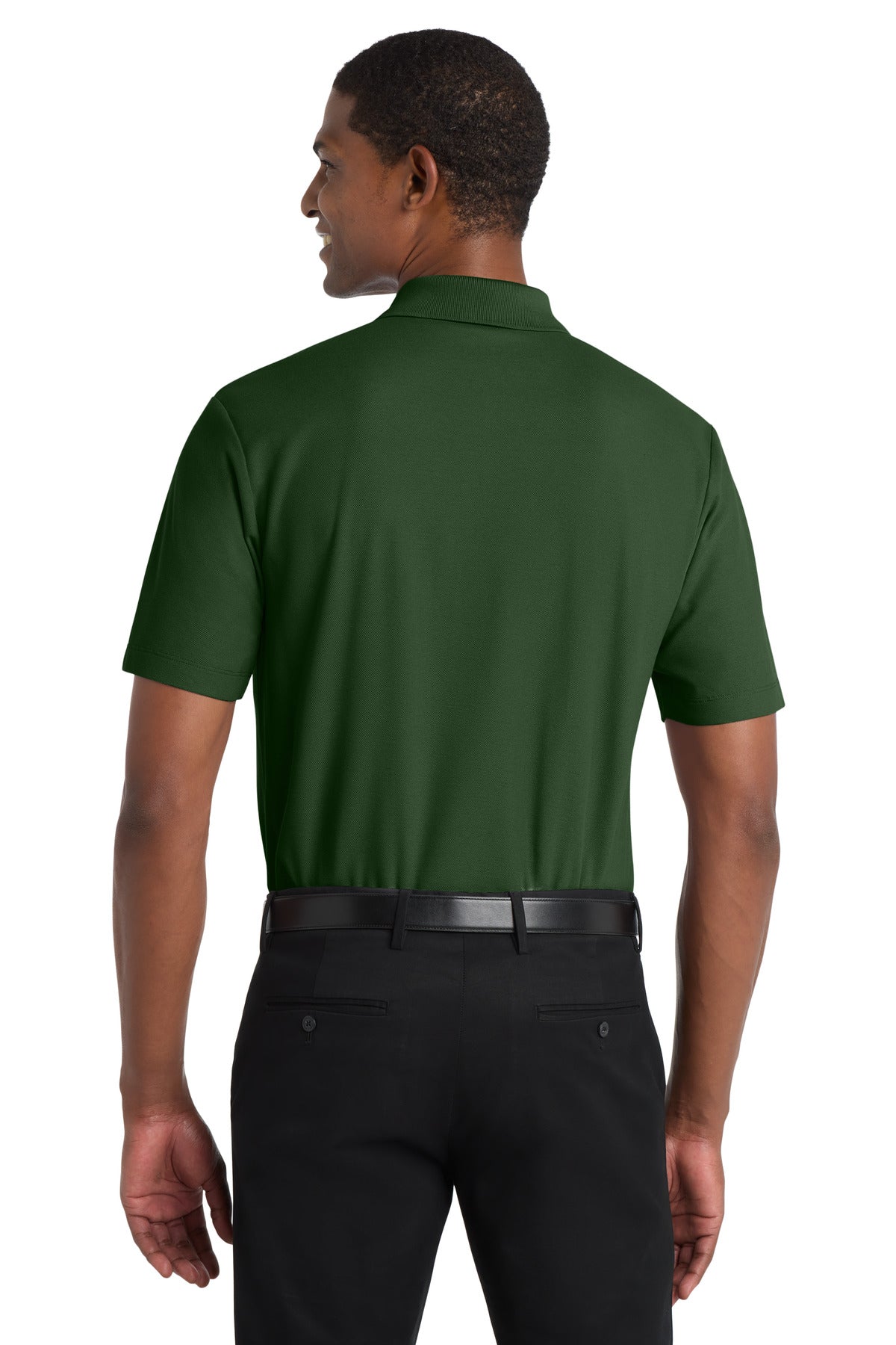Custom Embroidered Port Authority Polos in Dark Green