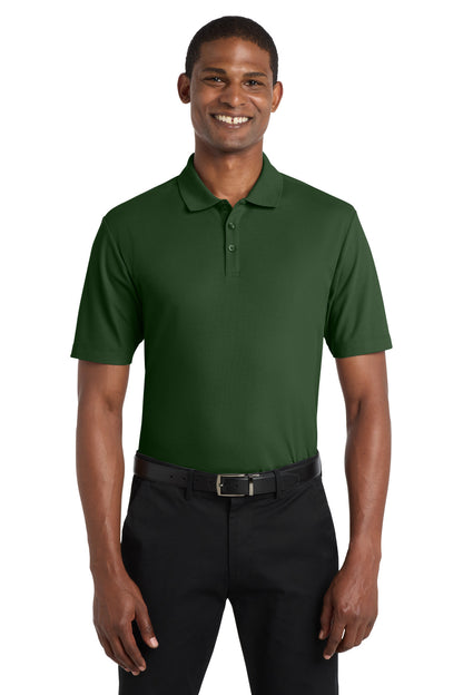 Custom Embroidered Port Authority Polos in Dark Green