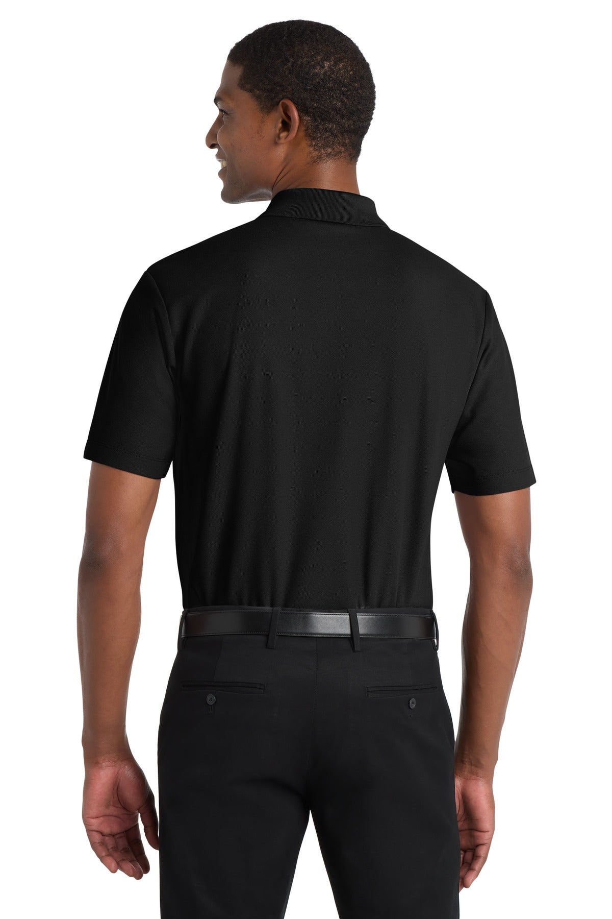 Custom Embroidered Port Authority  SuperPro React  Polo. K810,Deep Black