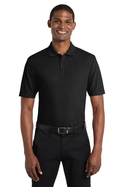 Custom Embroidered Port Authority Polos in Deep Black
