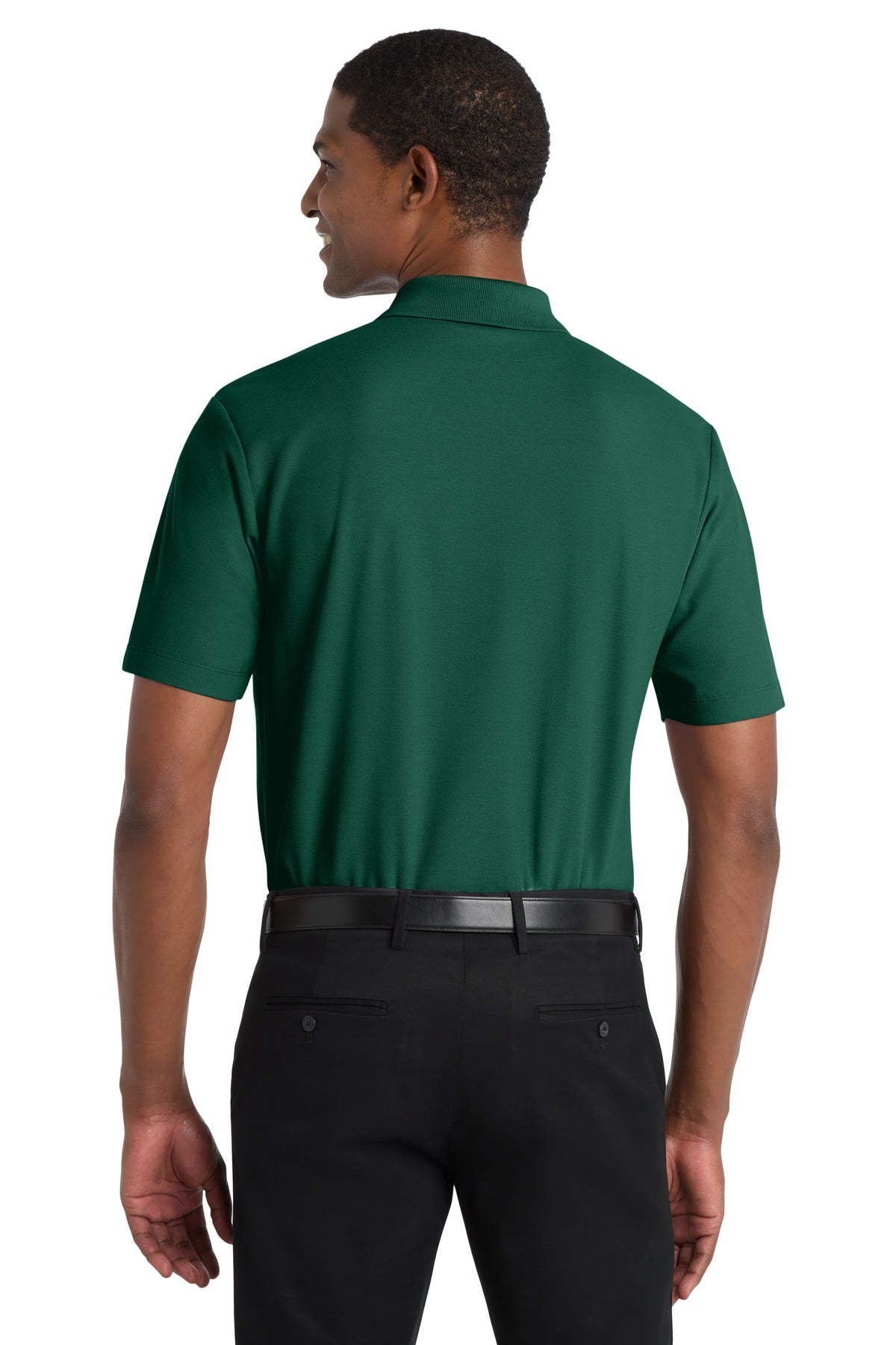 Custom Embroidered Port Authority Polos in Marine Green