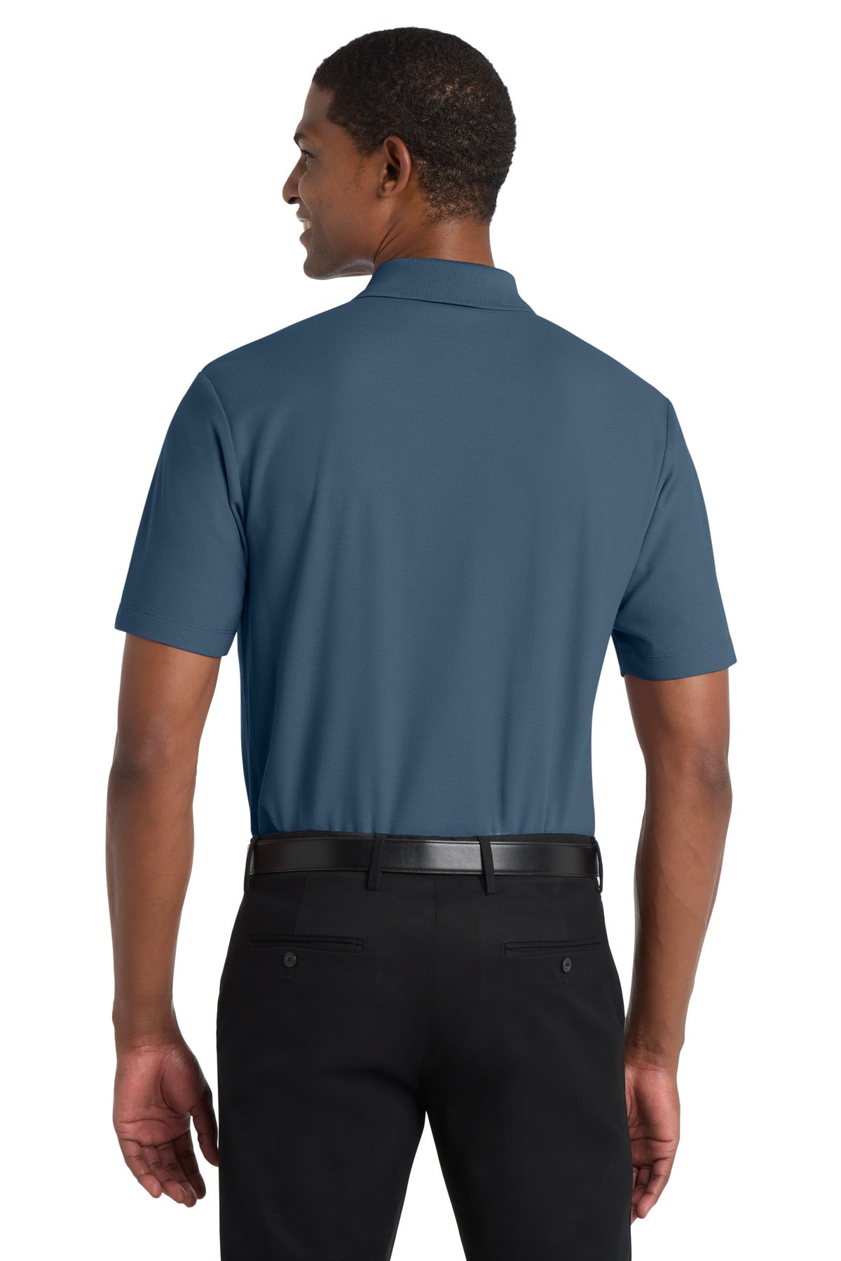 Custom Embroidered Port Authority Polos in Regatta Blue