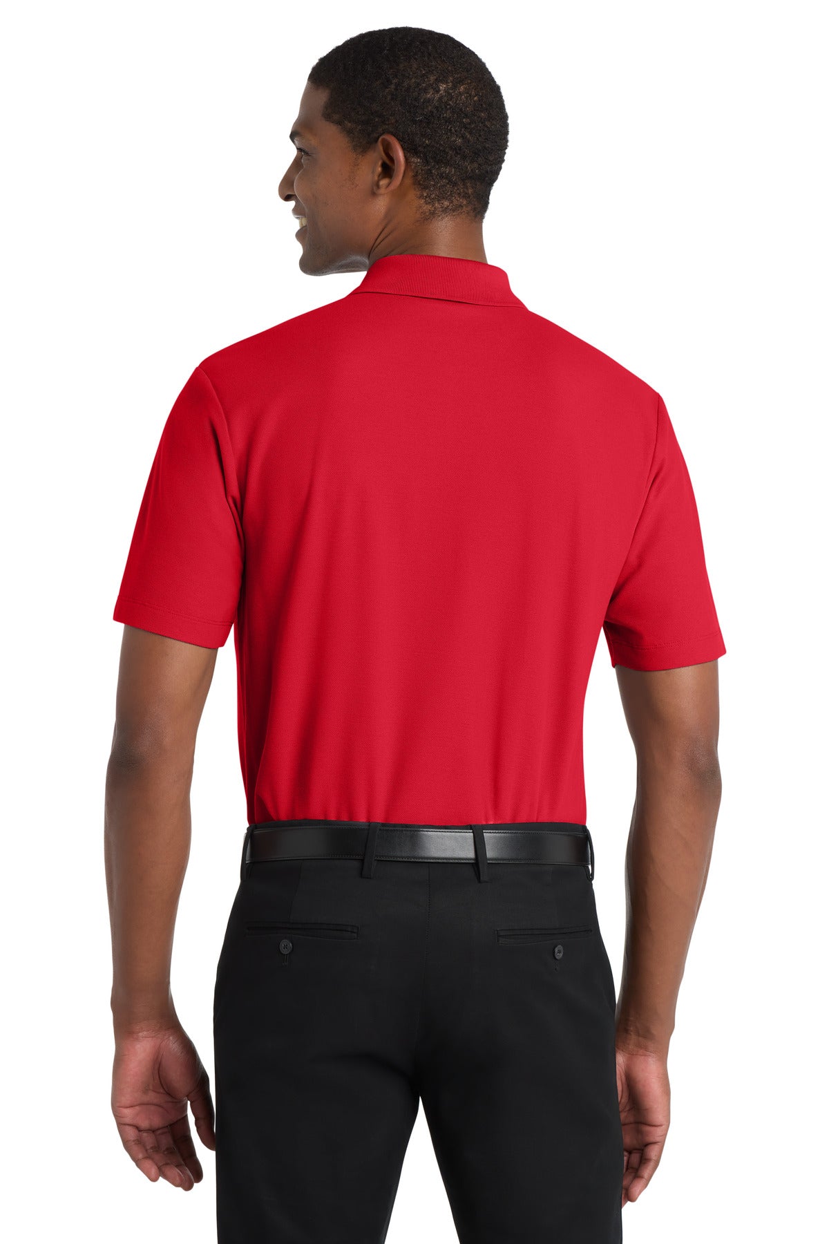 Custom Embroidered Port Authority Polos in Rich Red