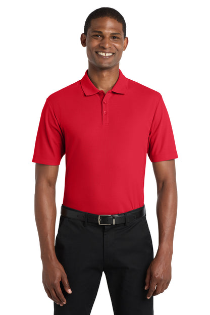 Custom Embroidered Port Authority Polos in Rich Red