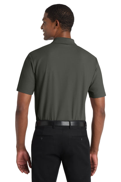 Custom Embroidered Port Authority Polos in Storm Grey