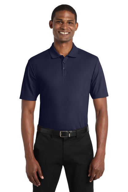 Custom Embroidered Port Authority Polos in True Navy