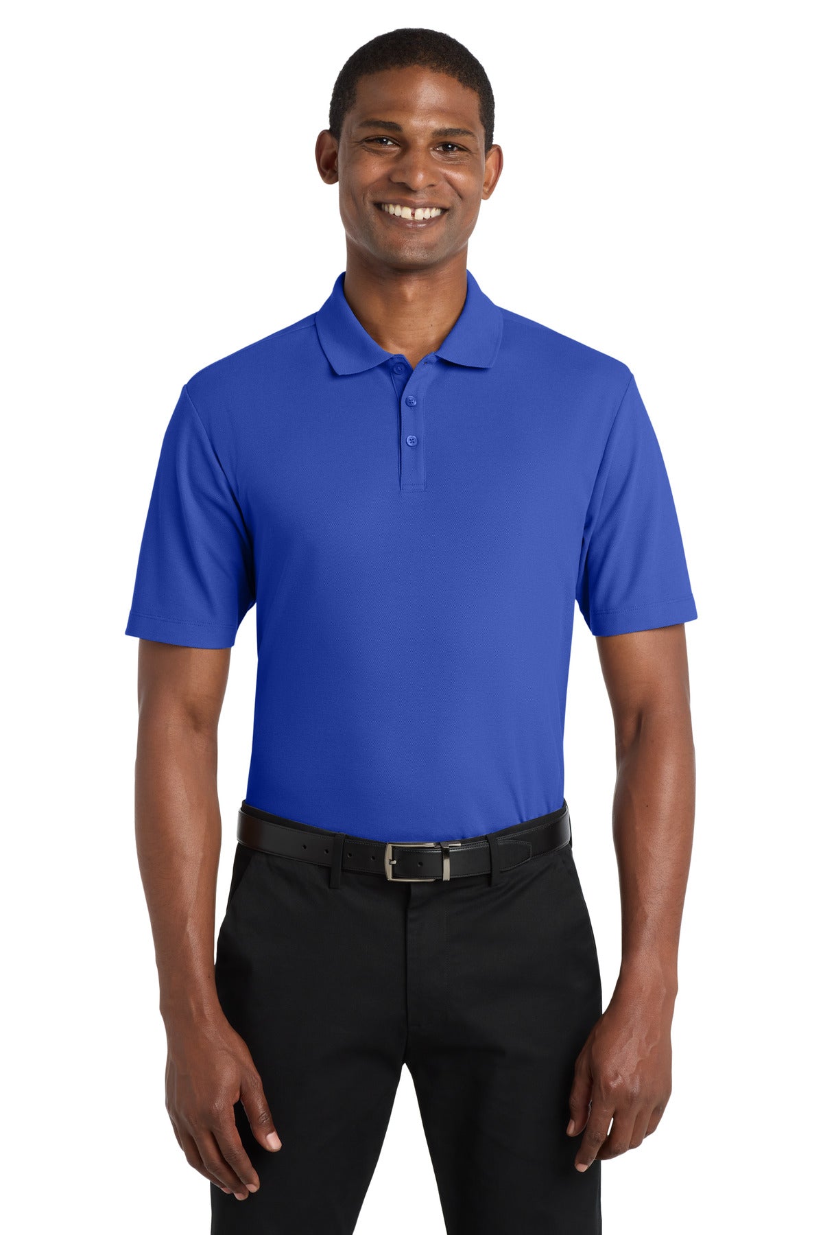 Custom Embroidered Port Authority Polos in True Royal
